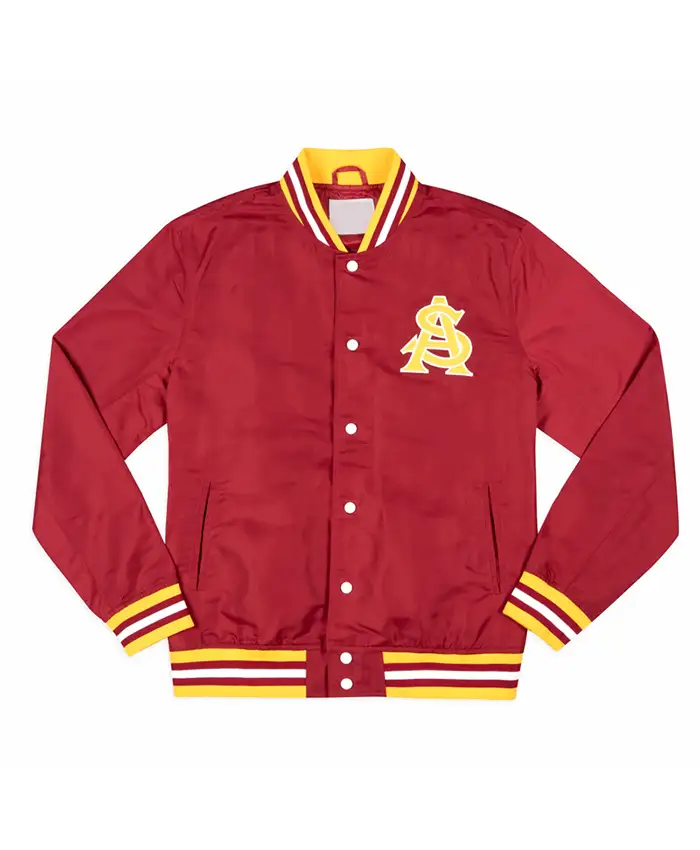 Arizona State Sun Devils Arched Red Bomber Jacket