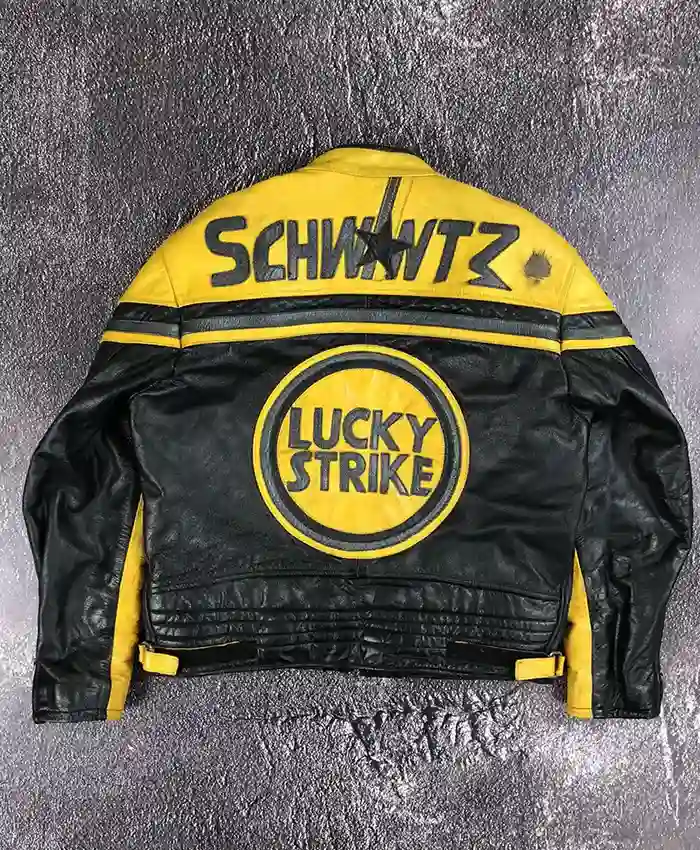 Arrow Lucky Strike Leather Racing Jacket Back