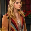 Ashley Puzemis Days of Our Lives Striped Suede Jacket