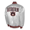 Auburn Tigers Club Sliver Satin Jacket Back