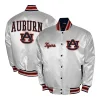 Auburn Tigers Club Sliver Satin Jacket For Sale