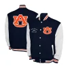 Auburn Tigers Fleece Navy and White Varsity Jacket For Sale