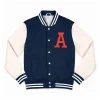 Auburn Tigers Navy and Off White Varsity Jacket