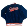 Auburn Tigers Retro War Eagle Logo Navy Bomber Jacket For Sale