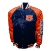 Auburn Tigers The Game Navy Satin Varsity Jacket