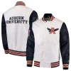 Auburn Tigers The Rookie White Satin Varsity Jacket For Sale