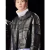 Suga black leather jacket inspired by BTS live performance