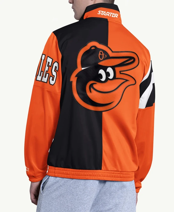 Baltimore Orioles Heritage Orange and Black Track Jacket For Sale
