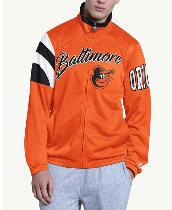 Baltimore Orioles Heritage Orange and Black Track Jacket
