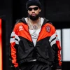 Basketball Player Dillon Brooks Black and Orange Track Jacket