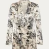 Beef S02 Carey Mulligan Floral Blazer For Sale