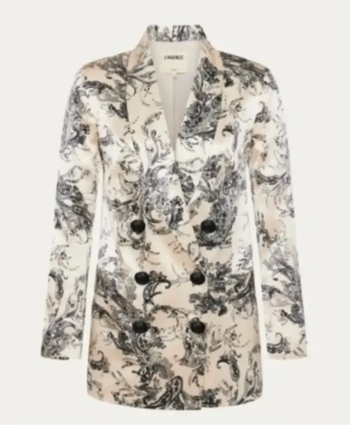 Beef S02 Carey Mulligan Floral Blazer For Sale