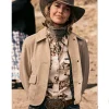 Belle Skinner Marshals S01 Suede Crop Jacket