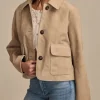 Belle Skinner Marshals S01 Suede Crop Jacket For Sale