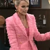 Beyond The Gates Lauren Buglioli Pink Tweed Blazer