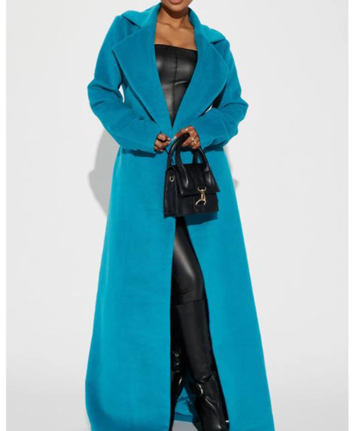 Beyond the Gates Karla Mosley Blue Trench Coat For Sale