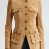 Big Mistakes Elizabeth Perkins Suede Jacket Front