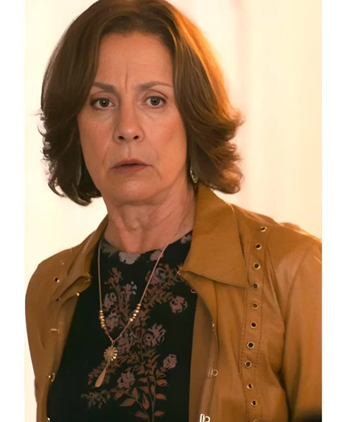 Big Mistakes brown grommet leather jacket