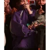 Billie Eilish Coachella 2026 Purple Track Jacket