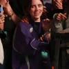 Billie Eilish Coachella 2026 Purple Track Jacket Front