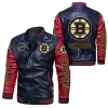 Boston Bruins NHL Team Leather Jacket Red and Black