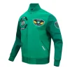 Boston Celtics Born For Sport Kelly Green Varsity Jacket Side