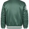 Shop Boston Red Sox City Connect Green Satin Bomber Jacket