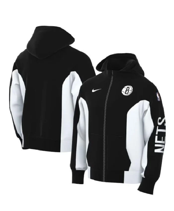 Brooklyn Nets full sleeve black hoodie