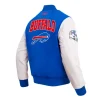 Buffalo Bills City Arch Royal and White Varsity Jacket For Sale