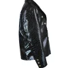 CBS Mornings Mary J. Blige Black Leather Blazer Side