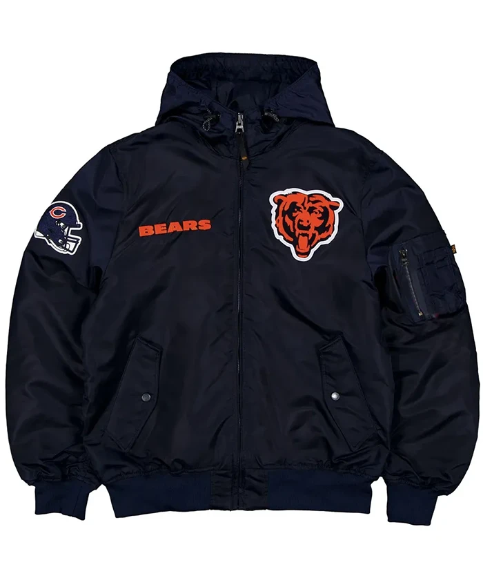 Chicago Bears Historic L-2B Hooded Bomber Jacket