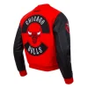 Chicago Bulls Born For Sport Red and Black Varsity Jacket For Sale
