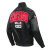 Chicago Bulls City Arch Black Satin Bomber Jacket For Sale
