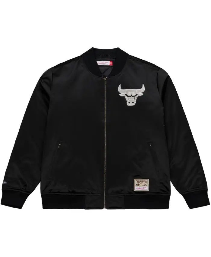 Chicago Bulls Mitchell Ness Chrome Jacket