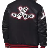 Chicago White Sox City Connect Black Satin Bomber Jacket For Sale
