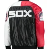 Chicago White Sox Navy Blue and Red Satin Jacket