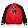 Chicago White Sox Vintage Logo Double Clutch Red Satin Jacket For Sale