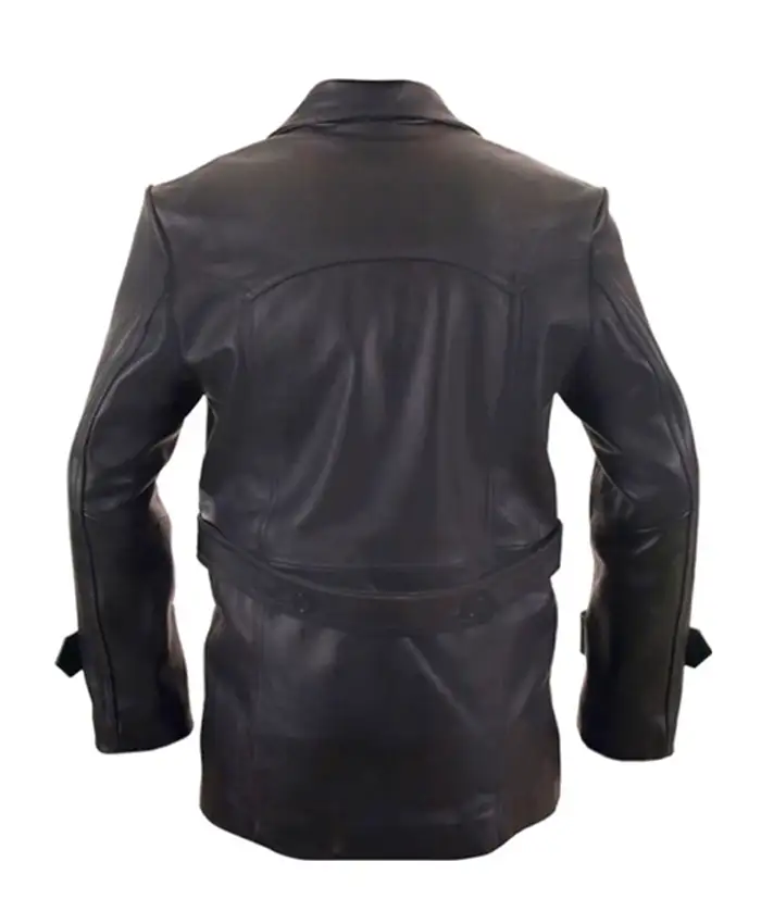 Christopher Eccleston Doctor Who Leather Coat Back