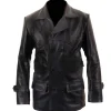 Christopher Eccleston Doctor Who Leather Coat Front