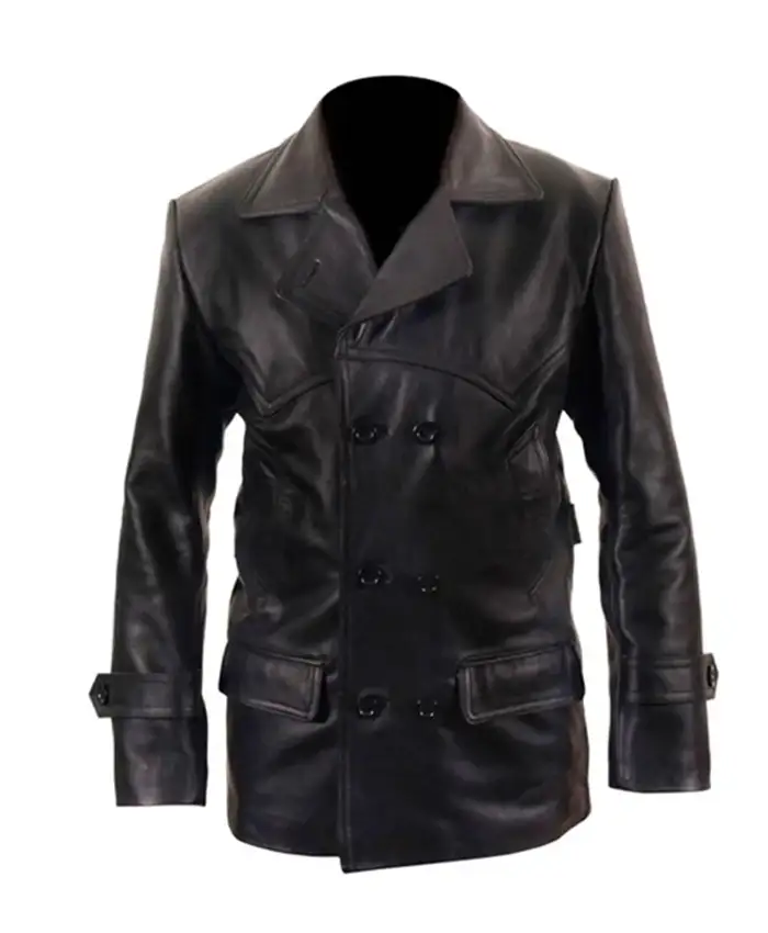 Christopher Eccleston Doctor Who Leather Coat Front