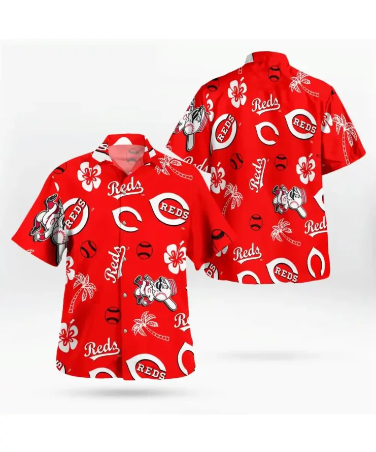 Cincinnati Reds Hawaiian Shirt