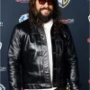 CinemaCon 2026 Jason Momoa Black Leather Jacket Front
