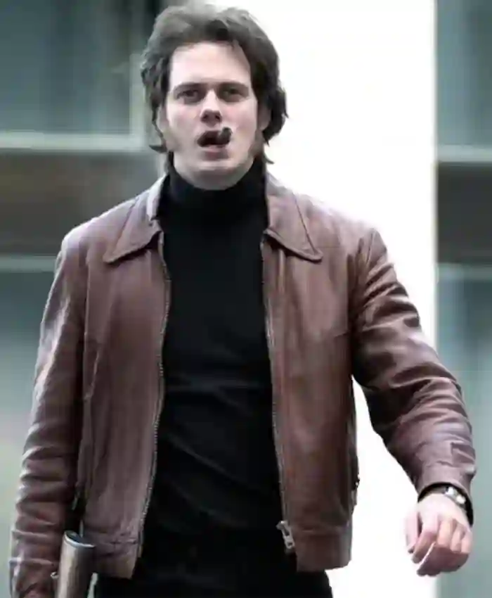 Clark Bill Skarsgard Brown Leather Jacket