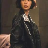 Climax S01 Im Jin-ah Black Leather Jacket Side
