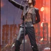 Coachella 2026 Sombr Studded Leather Jacket Front