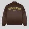 Coachella Brown Bomber Jacket Back