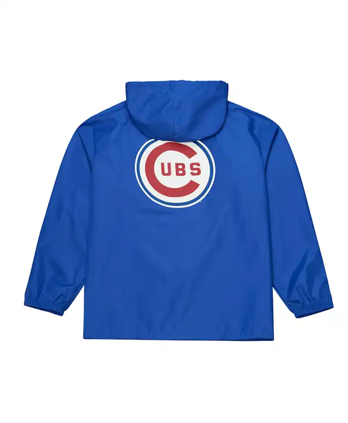Coaches Chicago Cubs Royal Windbreaker Hooded Jacket For Sale