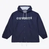 Coaches Dallas Cowboys Navy Windbreaker Hooded Jacket
