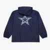 Coaches Dallas Cowboys Navy Windbreaker Hooded Jacket For Sale