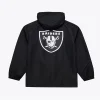 Coaches Las Vegas Raiders Black Windbreaker Hooded Jacket For Sale